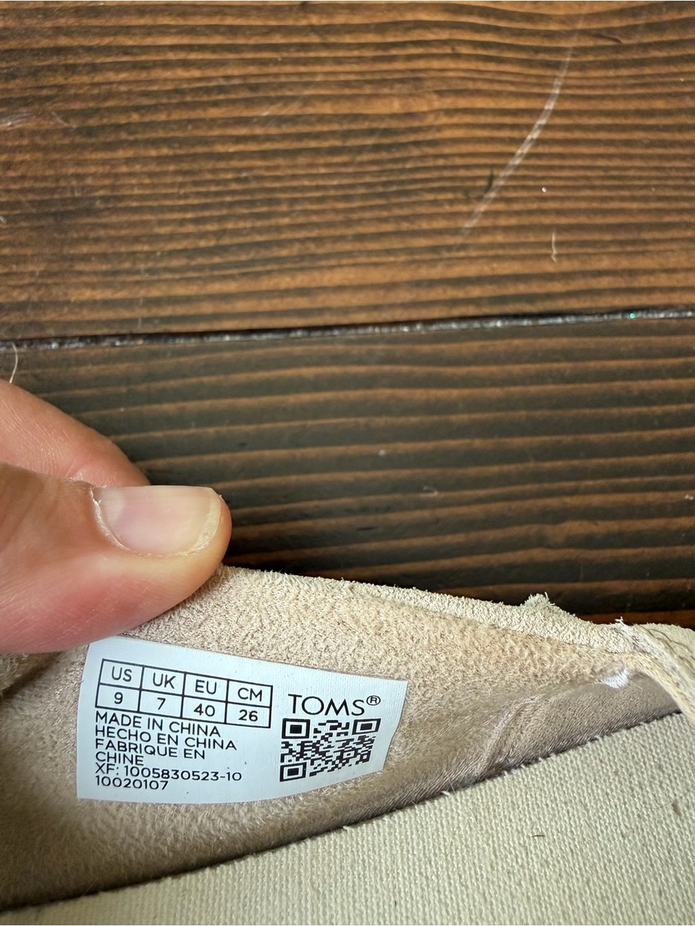 Toms Beige Platform Espadrille Slip-On - Picture 3 of 3